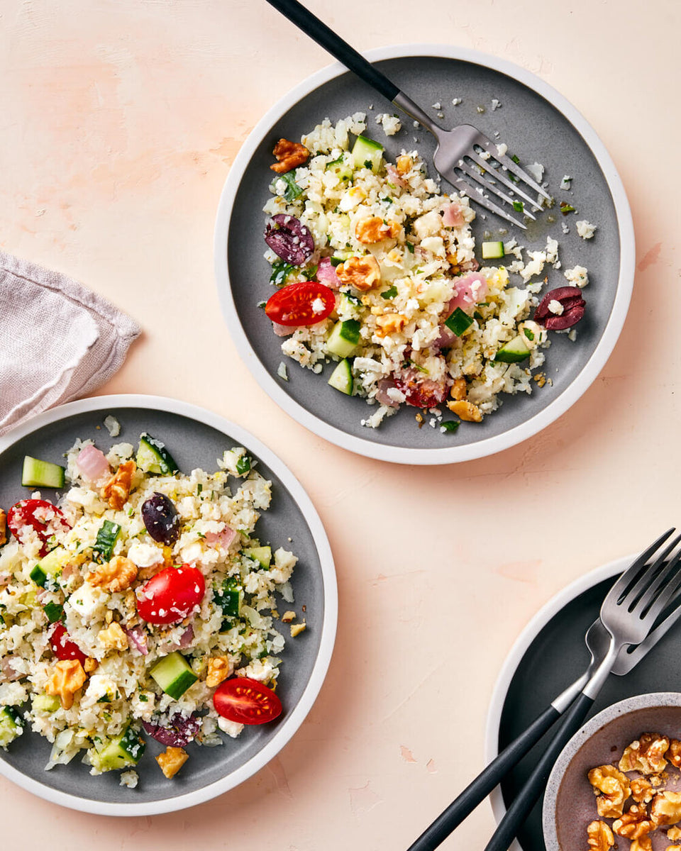 KETO RECIPE: Greek Cauliflower Rice (Instant Pot and Stove Top Instruc &ndash; Domajax