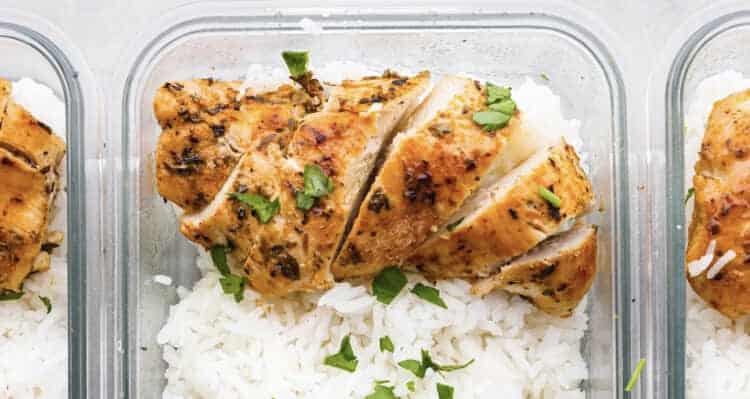 Chicken and Rice Meal Prep Bowls