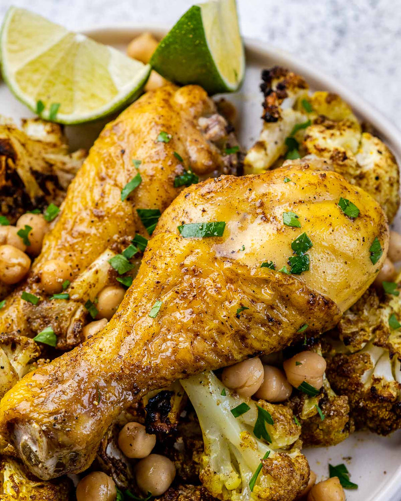 Moroccan Spiced Chicken & Cauliflower