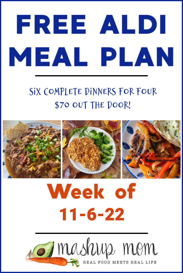 Free ALDI Meal Plan week of 11/6/22