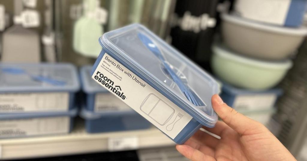 Room Essentials Bento Box With Utensil Only $3 at Target