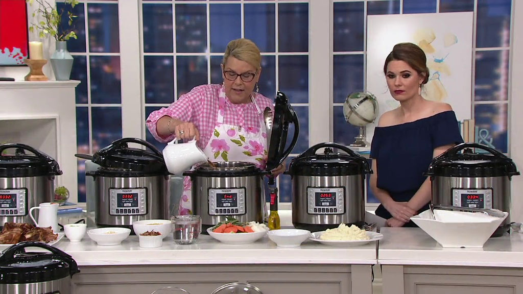 NuWave 8-qt Nutri-Pot Pressure Cooker with Pot, Glass Lid, & Rack on QVC by QVCtv (1 year ago)