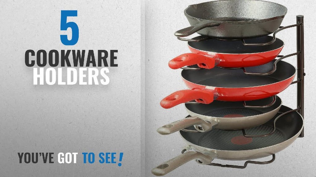 Top 10 Cookware Holders [2018]: SimpleHouseware Kitchen Cabinet Pantry Pan and Pot Lid Organizer by KITCHEN & DINING (3 years ago)