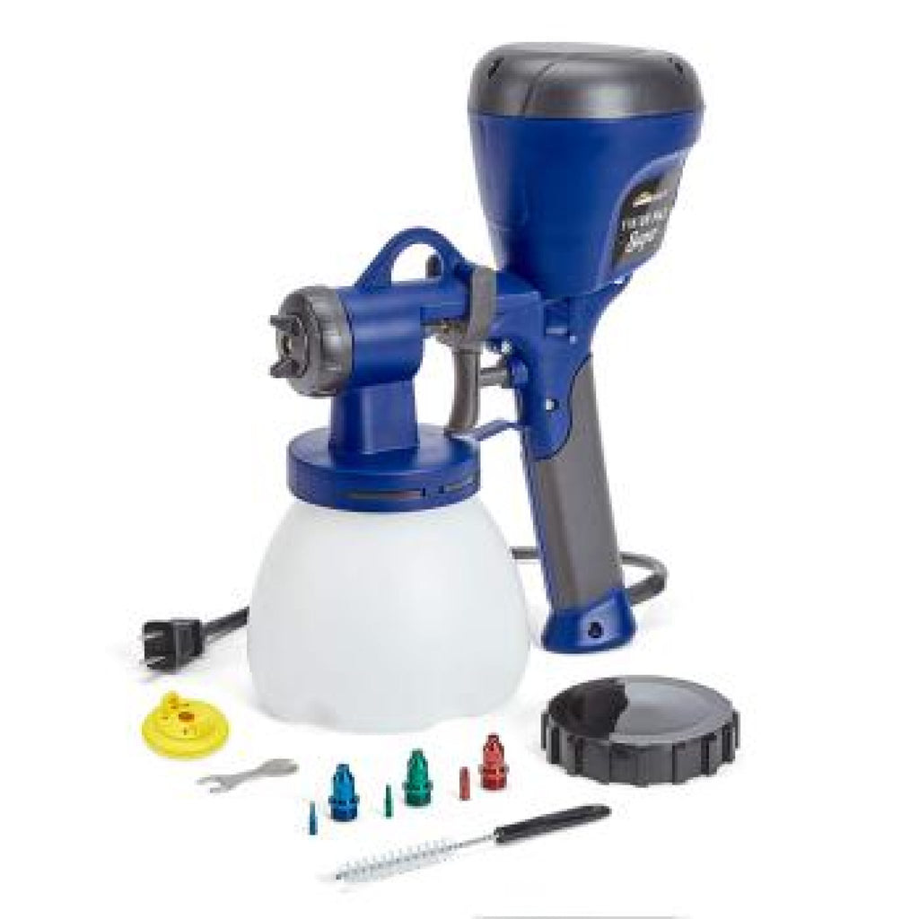 A handheld paint sprayer makes short work of your refurbishing and artistic projects