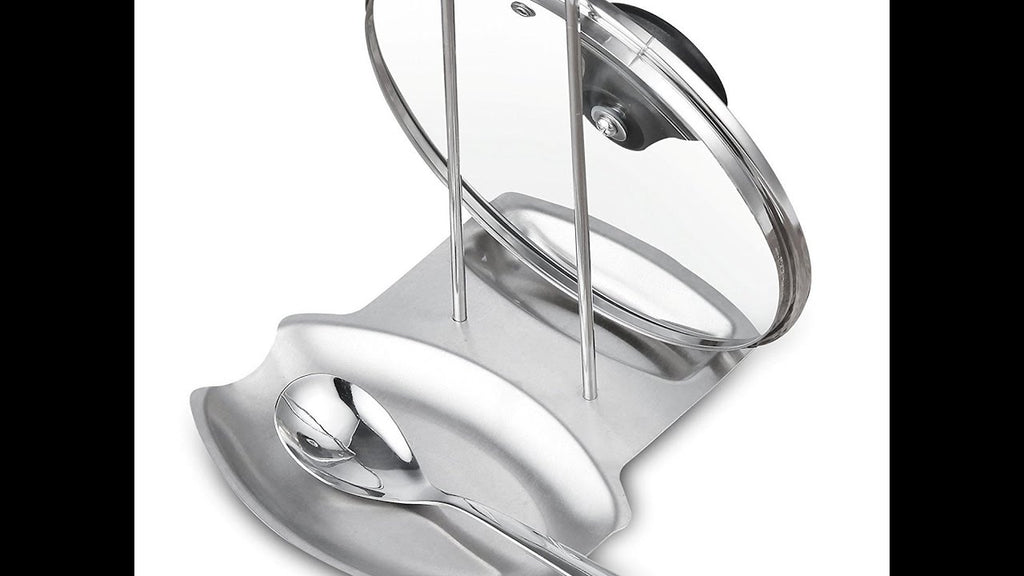 GEYUEYA Home Stainless Steel Lid & Spoon Rest Kitchen Storage Organization Kitchenware Rack by Radnus Technology (4 years ago)