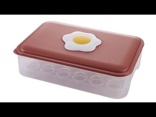Kitchen egg storage box fridge storage case with lid egg holder tray by Bill's Kitchenware (4 months ago)