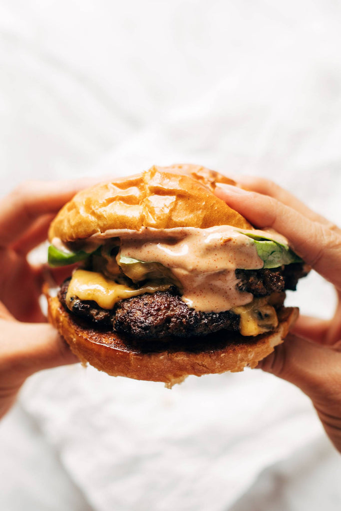 Smash Burgers with House Sauce