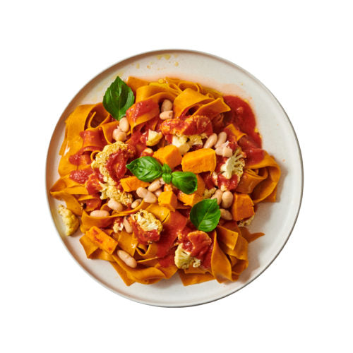 Sicilian Style Sweet Potato Pasta Bowl
