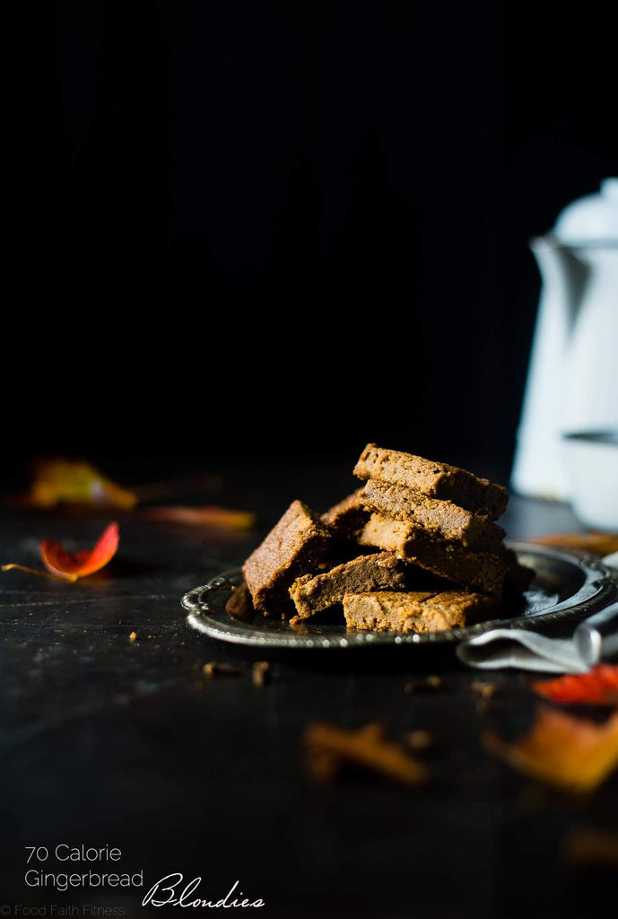 Healthy Gingerbread Blondies (70 Calories)