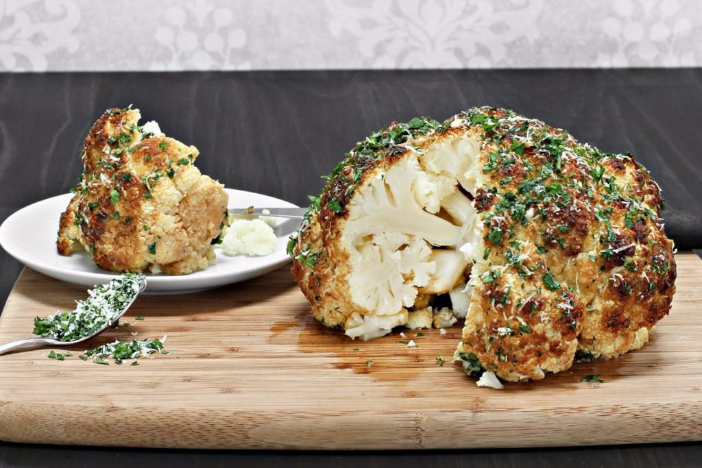Easy Holiday Roquefort Roasted Cauliflower Recipe