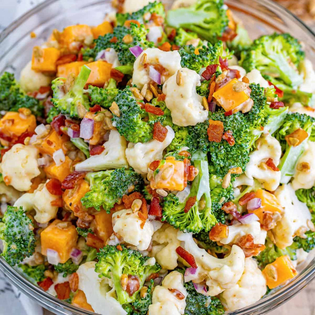 Broccoli Cauliflower Salad