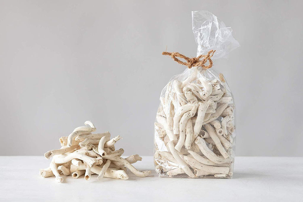Natural Root in Bag, Bleached Dried Cauliflower, White