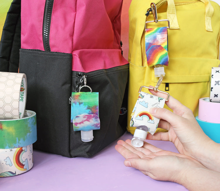 Duck Tape Hand Sanitizer Holders