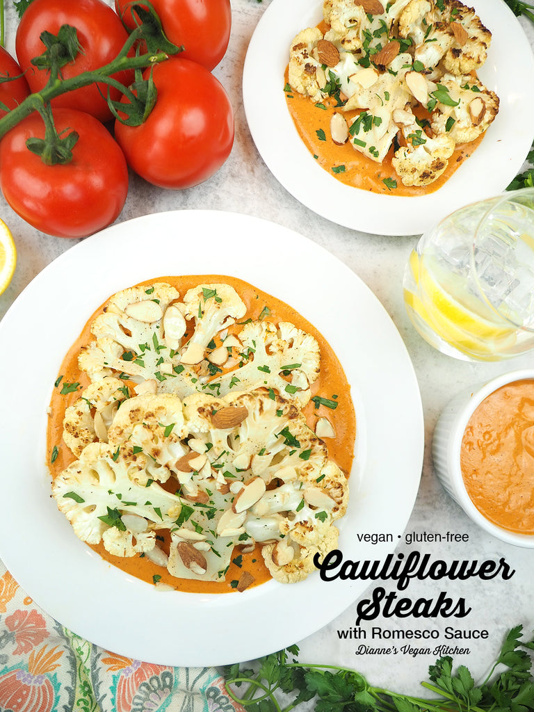 Cauliflower Steaks with Romesco Sauce