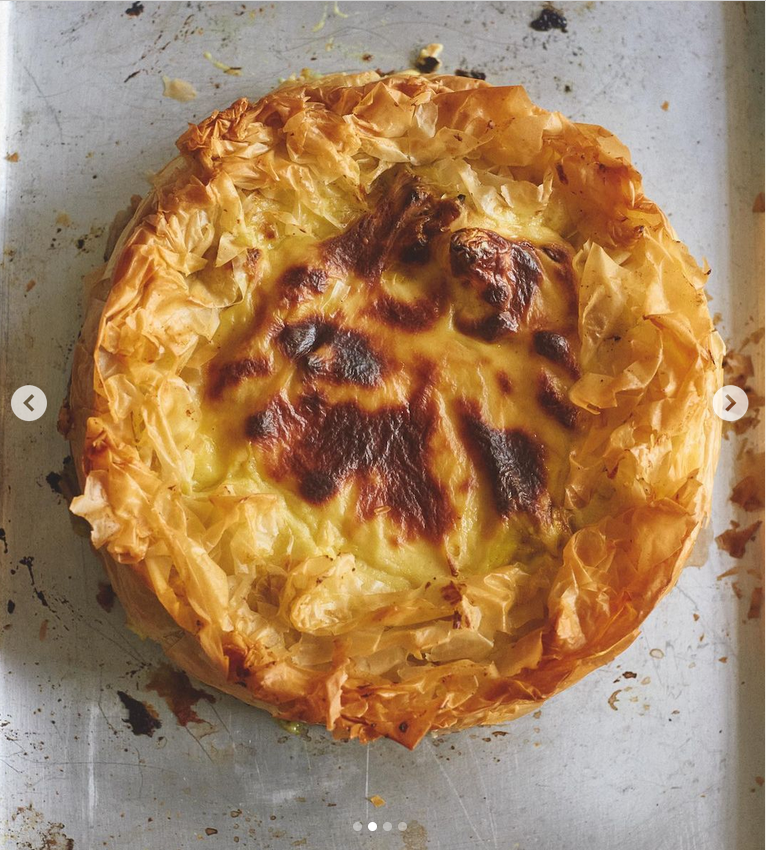 Ottolenghi  - Curried cauliflower cheese filo pie..