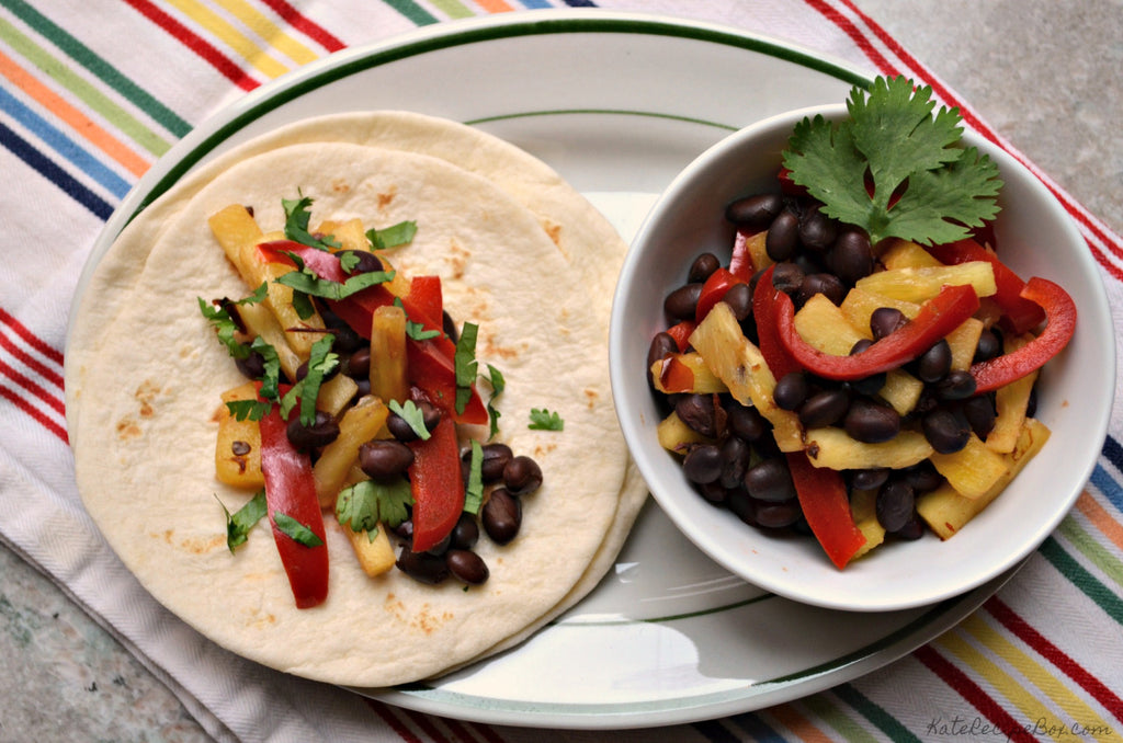 Black Bean and Pineapple Tacos