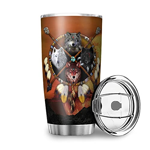 Best 18 Wolf Travel Mugs