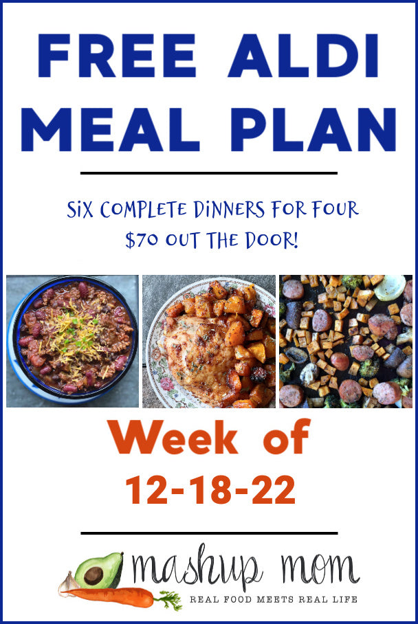 Free ALDI Meal Plan week of 12/18/22