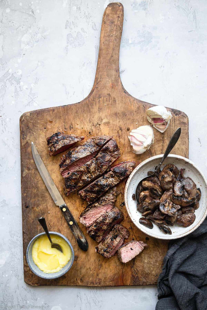 Keto Steak With Garlic Butter Mushrooms