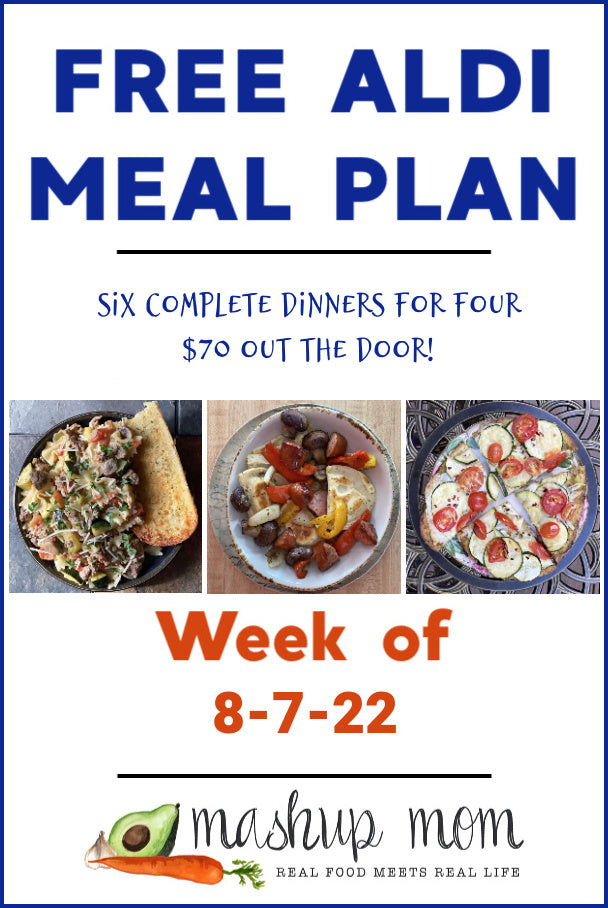 Free ALDI Meal Plan week of 8/7/22