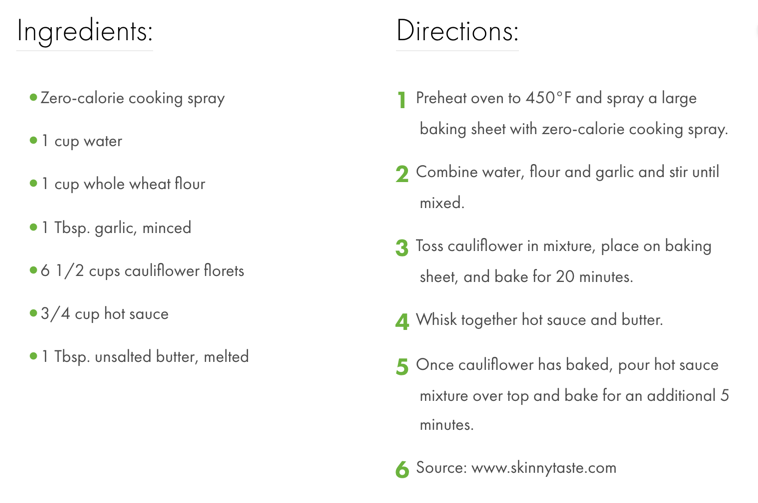 Buffalo Cauliflower