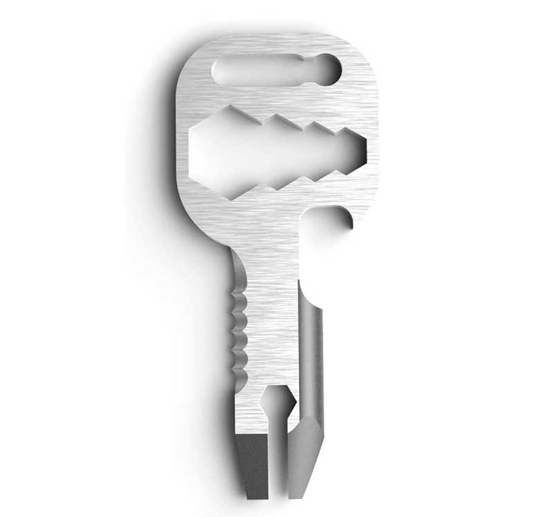The MyKee multi-tool puts 20+ tools in the size of a house key