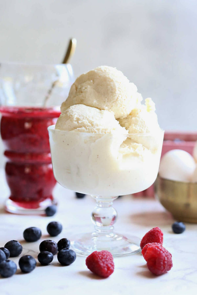 Coconut Milk Ice Cream Recipe With Raspberry Sauce
