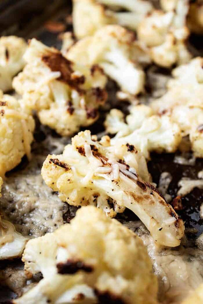 Keto Roasted Cauliflower with Parmesan
