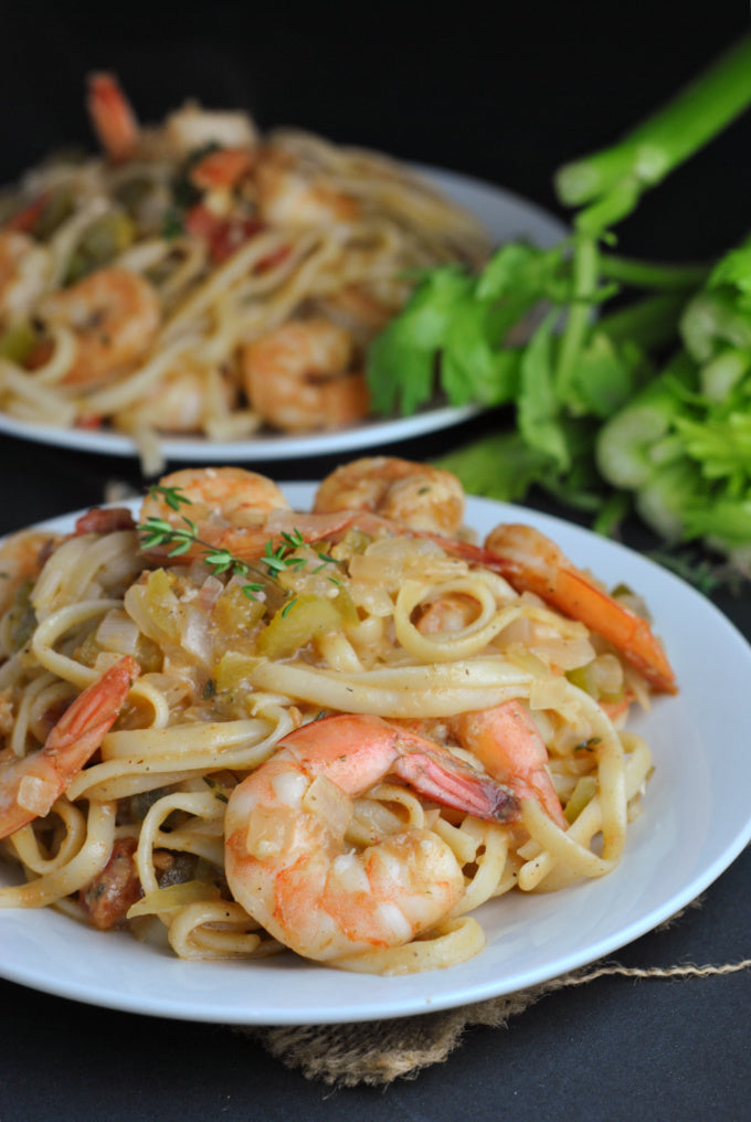 Cajun Shrimp Linguine + Weekly Menu