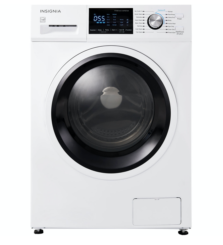 Discover the great features of the Insignia high-efficiency compact front lead washer