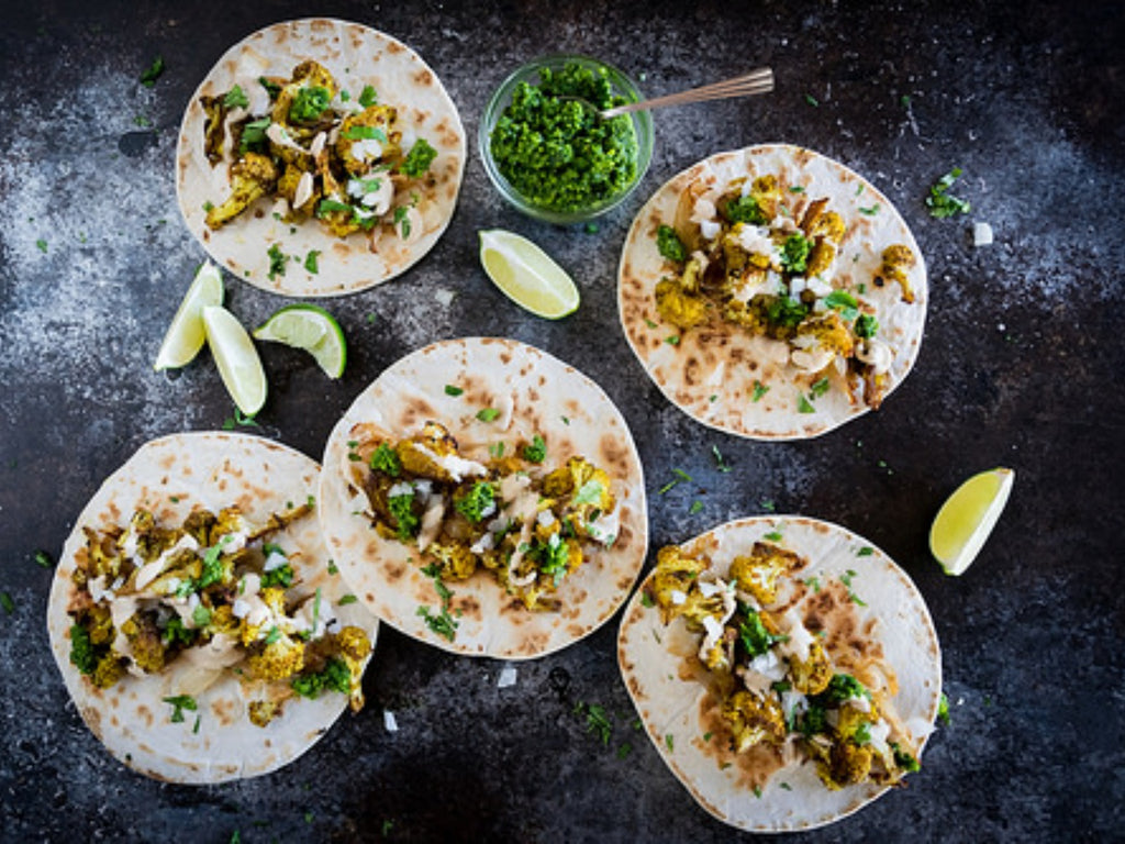 Cauliflower Shawarma Tacos [Vegan]