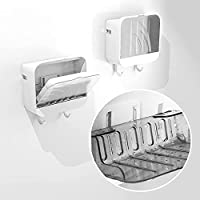Vds Shower with Lid Soap Dish Holder with 2 Hooks only $5.49