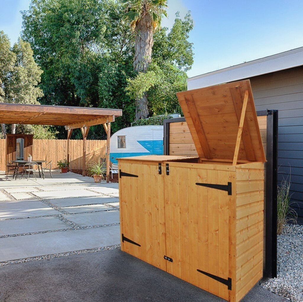 Inspiring Garbage Can Enclosure