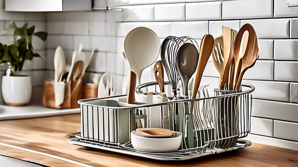 Utensil Holder: The Perfect Dish Drying Rack Accessory