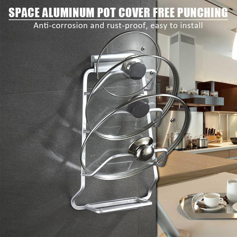 Space Aluminum Pot Cover Free Punching