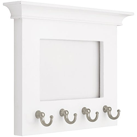 LIBERTY PFKEYR-WSN-R Picture Frame with 4 Key Hooks, 6"