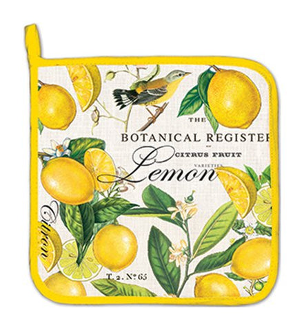 Michel Design Works Cotton Potholder, Lemon Basil