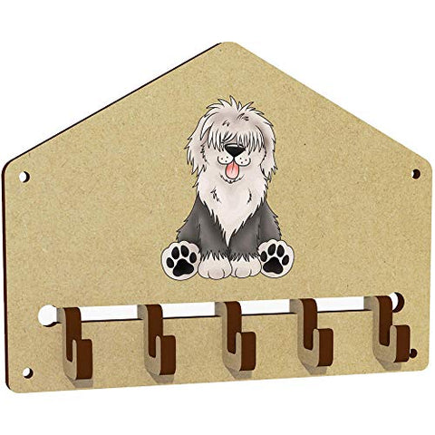 Azeeda 'Old English Sheepdog' Wall Mounted Key Hooks / Holder (WH00036665)