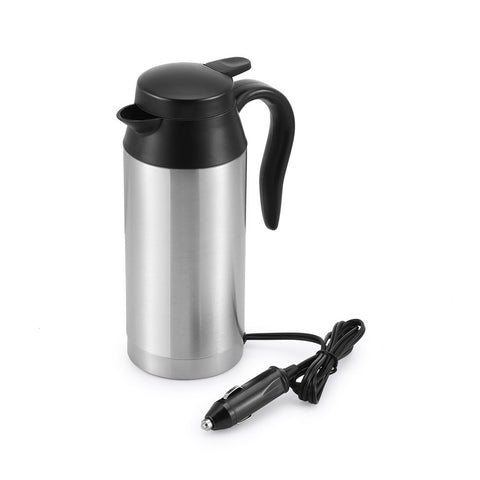 AOZBZ Intelligent Car Electric Kettle 12V, Travel Mugs 750ML,Stainless Steel Car Heating Cup with Charger, Powered by Cigarette Lighter