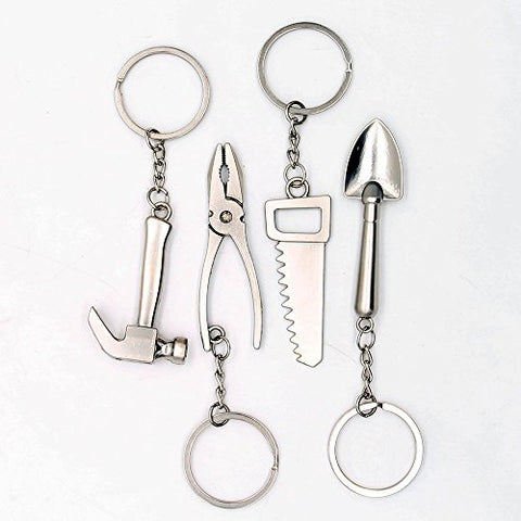 4pcs Mini Wrench Tool Keychain Metal Spanner Keyring Pendant Key Holder Organizer Keyfob Gift for Men Women Multitool Keychain Tool Keychains for Men