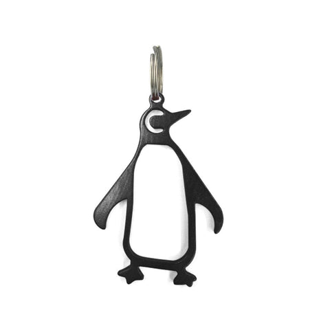 Swatom Penguin Keychain Bottle Opener Beer Opener Tool Key Tag Chain Ring Accessories (1, Green Fish)