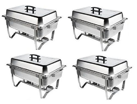 Chafer 4 Pack Premier Choice Stainless Steel Chafer Dish 8 Qt Capacity 4 Pack Quantity 4