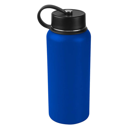 Tahoe Trails 32 oz Double Wall Vacuum Insulated Stainless Steel Water Bottle, Deep Blue