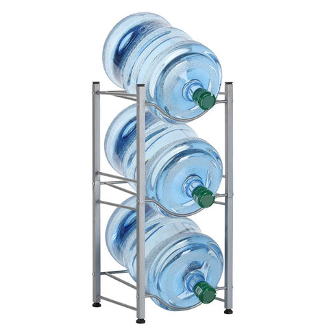 LIANTRAL 3-Tier Water Cooler Jug Rack, 5 Gallon Water Bottle Storage Rack Detachable Heavy Duty Water Bottle Cabby Rack(LT-DB051)