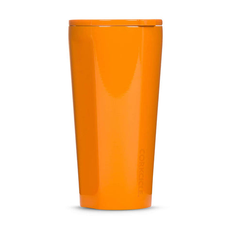 Corkcicle Tumbler - Dipped Collection - Triple Insulated Stainless Steel Travel Mug, Dipped Clementine, 16oz