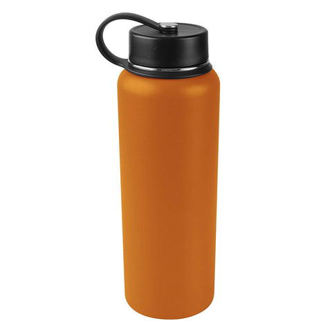 Tahoe Trails 40 oz Double Wall Vacuum Insulated Stainless Steel Water Bottle, Dark Cheddar