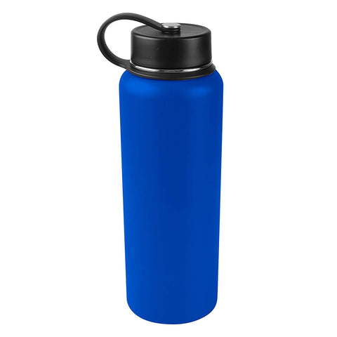 Tahoe Trails 40 oz Double Wall Vacuum Insulated Stainless Steel Water Bottle, Royal Blue