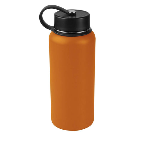 Tahoe Trails 32 oz Double Wall Vacuum Insulated Stainless Steel Water Bottle, Dark Cheddar