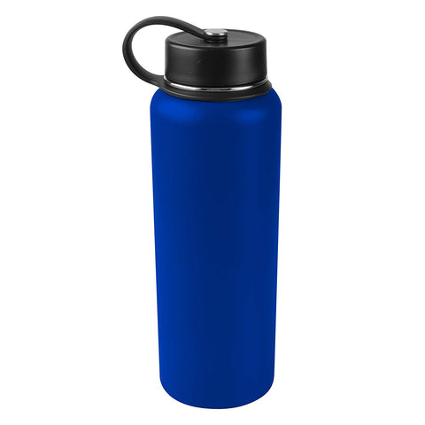 Tahoe Trails 40 oz Double Wall Vacuum Insulated Stainless Steel Water Bottle, Spectrum Blue