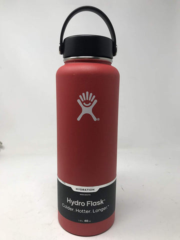 Hydro Flask Double Wall Vacuum Insulated Stainless Steel Leak Proof Sports Water Bottle, Wide Mouth with BPA Free Flex Cap